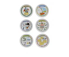 Excelsa Assiette pour pizza 6Â piÃ¨ces Mordillo