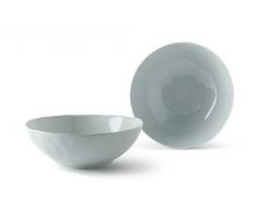 Fill Sauge Set de 2Â piÃ¨ces Saladier en grÃ¨s, cÃ©ramique, Eau, 23Â x 23Â x 8Â cm