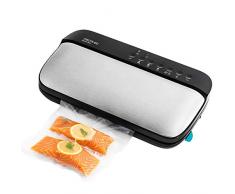 Cecotec Machine à emballer sous Vide Sealvac Steel. 0.9 Bars de Pression , 712 mm Hg, Inclus : 5 Sacs et Rouleau gaufré , 120 W.