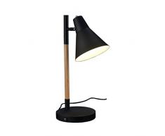 ZONS Sweden Lampe À Poser Ø18xH46cm 3 Couleurs avec Prise USB Noir