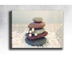 Bonamaison Peinture sur toile, multicolore, 70 x 100 cm - Conçu et fabriqué en Turquie