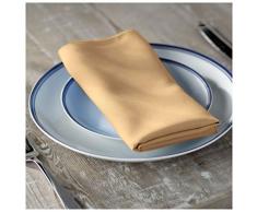 La Popeline de Lin Serviette de Table, Polyester, Polyester, Kaki, 45.7 x 45.7 x 0.04 cm