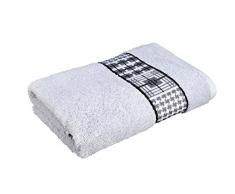 Frottana Fjord Serviette de Bain 67Â x 140Â cm en 100% Coton, Silver