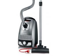 Severin BC 7045 SPower Snowwhite Aspirateur Traineau Gris Platine/Rouge Grenat 3 L 750 W