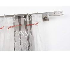 InCasa Tringle Ã Rideaux: 31 x 12 mm, L. 300 cm. en Acier satinÃ© â Complet