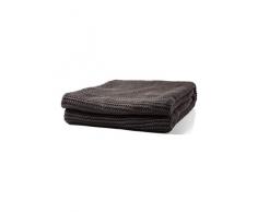 Tom Tailor T- Plain Knit Plaid, Acrylic, Anthracite, 170x130 cm