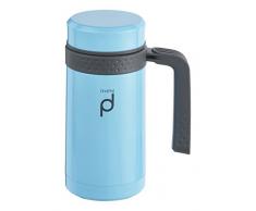 DrinkPod HBG450B Mug isotherme, Acier Inoxydable, Bleu, 18,5 x 11 x 11 cm
