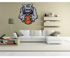 pinkelephant Autocollant Mural Sport 005 â Mad Tigre â Sticker Mural â 58 cm x 62 cm