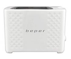 BEPER BT.100B Toasteur Grille Pain, 750 W, Blanc