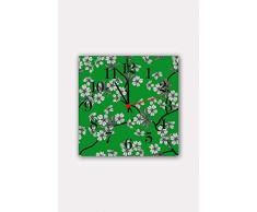 Bonamaison Horloge Murale en MDF, Multicolore, 30 x 30 cm