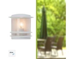 Brilliant AG 47880/05 Hollywood Applique Murale Extérieure Aluminium/Plastique 60 W E27 Blanc