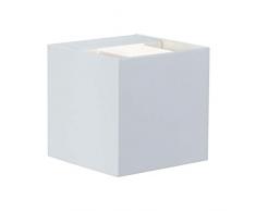 Paulmann 18001 Kit Spot en saillie spécial Cybo LED 2x3W, 230V, IP65, carré, 80x80 mm, Blanc, Alu