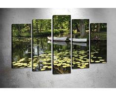 Bonamaison Peinture sur toile, multicolore, 100 x 60 cm, 5 unit - Conçu et fabriqué en Turquie