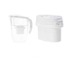 AmazonBasics Carafe filtrante 2,4Â L + Lot de 3Â Cartouches