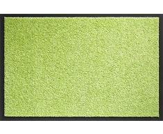 ID Mat Tapis Paillasson, Fibres Nylon sur Semelle PVC caoutchouté, Vert, 40 x 60 cm
