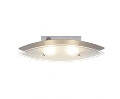 Brilliant AG G94327/13 Applique murale LED avec interrupteur, MÃ©tal, IntÃ©grÃ©, 3 W, Acier