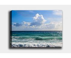 Bonamaison Peinture sur toile, multicolore, 30 x 40 cm - Conçu et fabriqué en Turquie