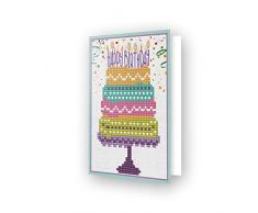 Diamond Dotz Diamond Art Kit de décoration diamant pour gâteau danniversaire Inscription « Bday » Taille unique