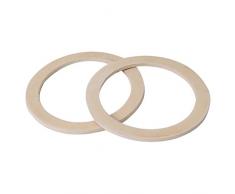 MSV 110194 Joints de cafetiere alu. 12 Tasses (Lot de 2), Silicone, Blanc, 8 cm