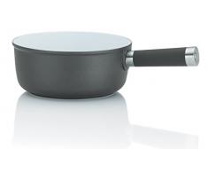 Kela 16571 Meyrin Caquelon à fondue à fromage Cast Aluminium Gris 21 x 21 x 9 cm 1 L