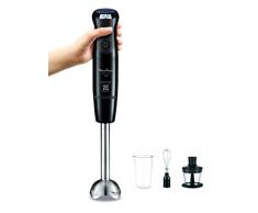 Moulinex DD833810 Pied Mixeur Optitouch Avec Fouet Mini-Hachoir Soupe VeloutÃ© Compote Smoothie RÃ©glage Texture Verre Doseur 800ml 600W Noir