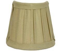 Better & Best 0200100Â Ãcran de lampe en coton avec pince de fixation pour ampoules de type bougie En forme de demi-lune Table Ã©troite 12Â x 6,50Â x 10Â cm Vert clair