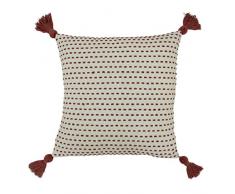 furn. Ezra Coussin Garni de Plumes, Argile Rouge, 50 x 50cm