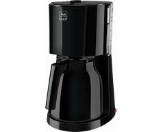 Melitta Cafetière à Filtre avec Verseuse Isotherme, Sélecteur d’Arôme, Enjoy Therm, Noir, 1017-06