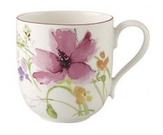 VilleroyÂ &Â Boch - Mug Ã Latte Macchiato Mariefleur Basic, Beau Mug Ã CafÃ© avec DÃ©cor Floral EnjouÃ© en Porcelaine Premium, 480 ml