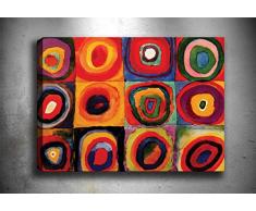 Bonamaison Peinture sur toile, multicolore, 70 x 100 cm - Conçu et fabriqué en Turquie