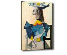 Bonamaison Peinture sur toile, multicolore, 70 x 100 cm - ConÃ§u et fabriquÃ© en Turquie