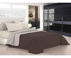 Elegant couette dÃ©tÃ© marron/crÃ¨me, single, 1 Place