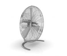 Ventilateur de sol Charly Floor par Stadler Form avec fonction de pivotement, trois niveaux de vitesse, idéal pour le salon et le bureau, couleur argent