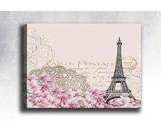 Bonamaison Peinture sur toile, multicolore, 30 x 40 cm - Conçu et fabriqué en Turquie