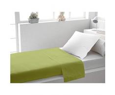 Soleil dOcre 213821 Drap Plat coton 57 Fils Vert 180 x 290 cm