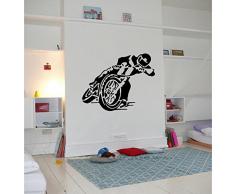TATOUTEX Stickers Moto Cross en Action - Beige, L 130cm x H 100cm