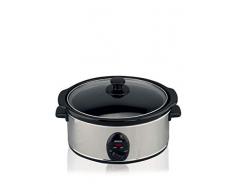 Sogo ARR-SS-10055 Cocotte de cuisson lente, 200 W, Gris et noir
