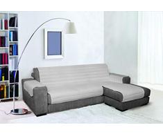 Trendy Waterproof housse de canapé Double-face avec chaiselongue, Gris, 240cm