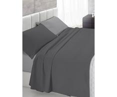 Linge de lit Double italien Gris 250 x 300 cm