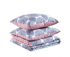 AmazonBasics Parure de Lit 100 % Coton Ultra-Doux 200 x 200 cm / 65 x 65 cm, Médaillon