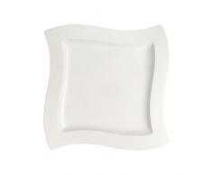 Villeroy & Boch NewWave Plat carrÃ©, Porcelaine Premium, Blanc