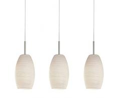 Eglo BATISTA 3 Suspension en acier 40 W Nickel mat