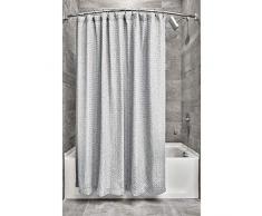 iDesign rideau douche, rideau de bain chic 183,0 cm x 183,0 cm en polyester, gris moucheté