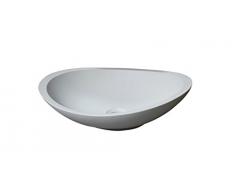 Taberner lavabo de Motif Tropical, Résine, Blanc, 45 x 38 x 13 cm