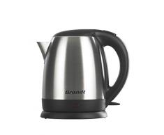 Brandt BO1215X - Bouilloire Ãlectrique - 1,2L - 2200W - Filtre Anti-Calcaire - Socle 360° avec Range Cordon - Inox