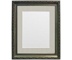 FRAMES BY POST Cadre Photo Style Shabby Chic, Plastique, Silver, 18 x 12 Image Size 14 x 8 inches