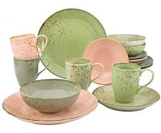 Creatable 20298 Nature Collection Vintage Garden Service de table 16 pièces