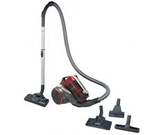 Hoover khross ks50pet aspirateur traÃ®neau sans sac, 1.8Â liters, 78Â decibeles, marron Walnut, rouge Shiny Flame et gris