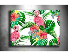 Bonamaison Peinture sur toile, multicolore, 50 x 70 cm - Conçu et fabriqué en Turquie