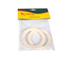 Sanfor 57052 Blister de 2 Joints pour Cafetière Bra Exprés 6 Tasses Caoutchouc Blanc